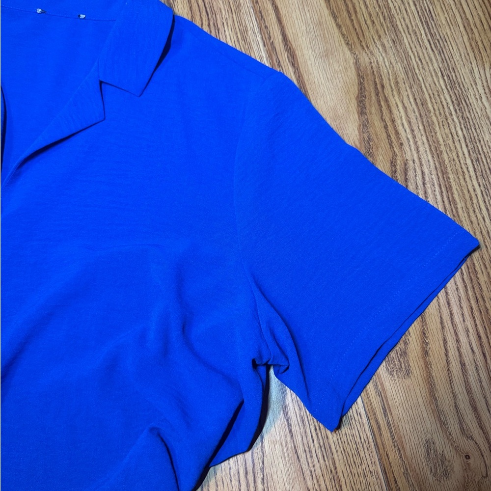 ROYAL BLUE Dressy Women’s Shirt/Blouse XL - Picture 6 of 8
